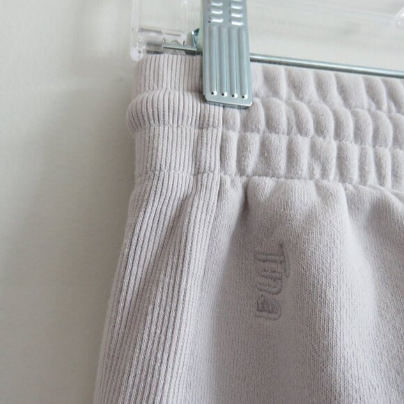 ARITZIA TNA Cozy AF Sweatfleece Boyfriend Sweatpant Heather Cloud White Lounge - Picture 9 of 16